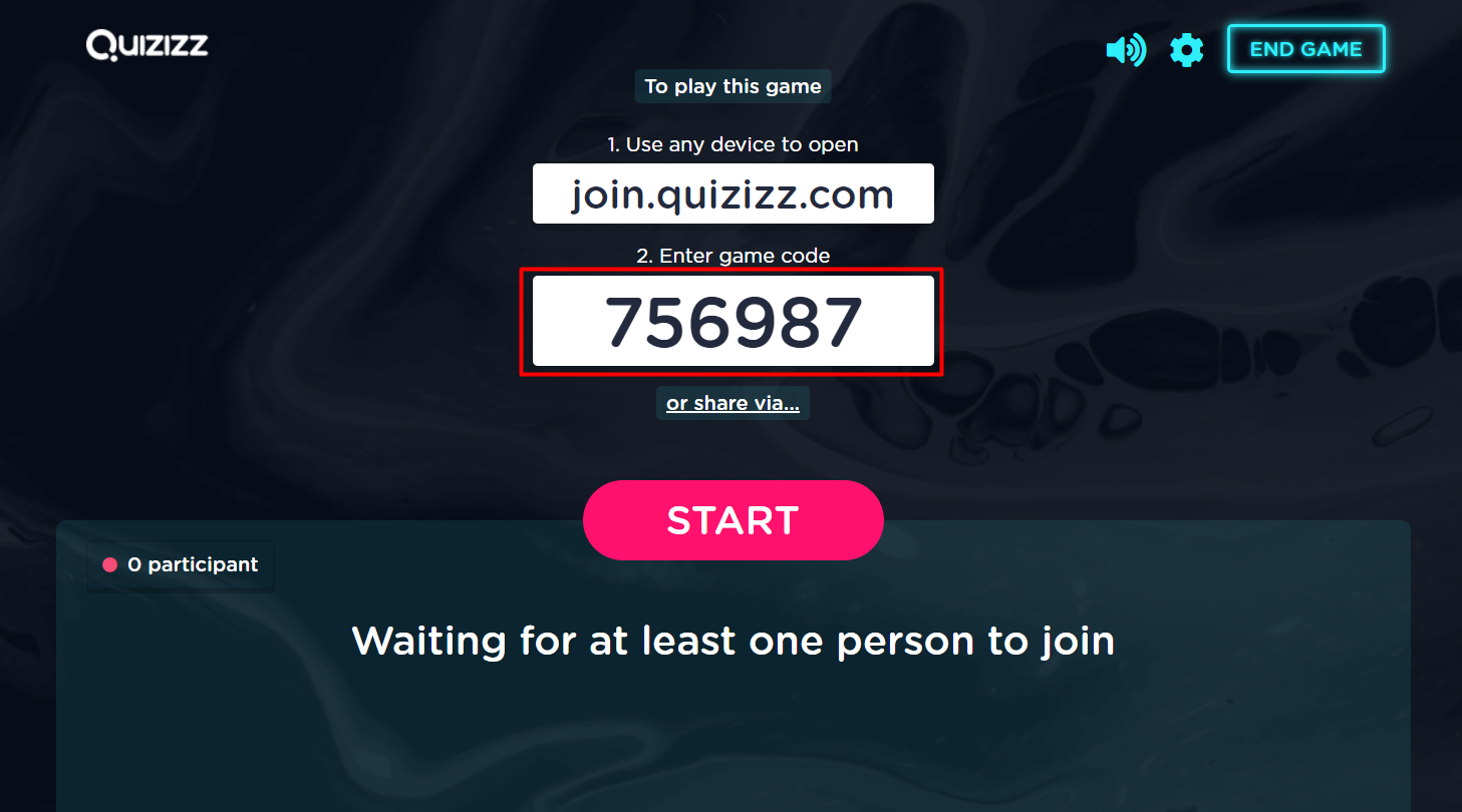 Quizizz live game codes